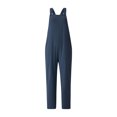 thumbnail image 1 of VISgogo Pantalones con tirantes para mujer, peto ajustado de color sólido con bolsillo para mujer, S/M/L/XL/XXL VISgogo  moda, 1 of 9
