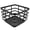Black, variant on Spectrum Hudson Modern Fruit Basket for Kitchen Counter Steel Wire, Black