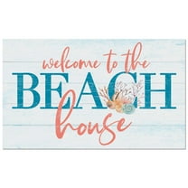 CounterArt "Beach House Welcome" Indoor/Outdoor Entryway Mat 29.5" by 17.75"