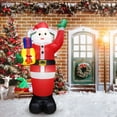 thumbnail image 4 of Christmas Lighted Inflatable Outdoor Santa Claus Decor 6ft LED Lights Toy For Kid Yard Garden, 4 of 12