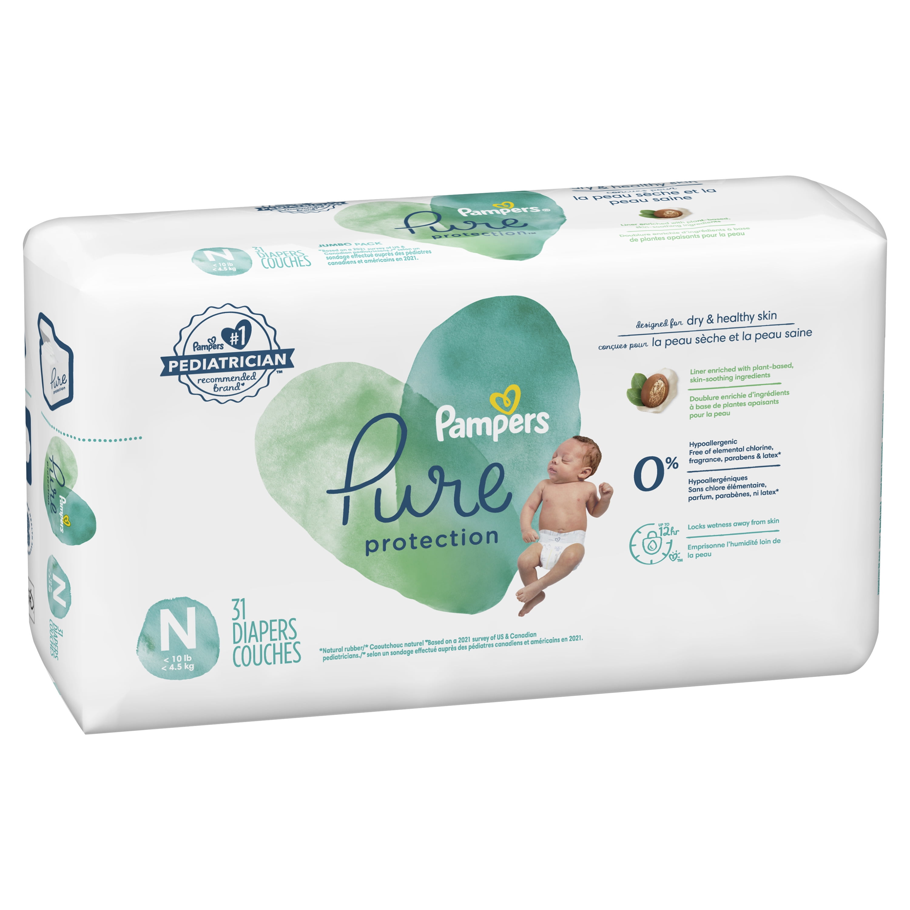 Buy Pampers Newborn Diaper Jumbo Size 1 66 Count 2-5 Kg Online