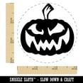 thumbnail image 2 of Sinister Halloween Jack-o'-lantern Pumpkin Self-Inking Rubber Stamp Ink Stamper - Purple Ink - Small 3/4 Inch, 2 of 7