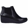 thumbnail image 3 of Womens Easy Spirit Corby Wedge Chelsea Ankle Booties - Black/Black, 3 of 7
