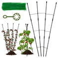 thumbnail image 2 of 47.24inch Plant Trellis Rustproof Plant Growing Support Grid Metal Potted Plant Climbing Support Frame DIY Garden Plant Support Garden Decorative Tools for Vines Flower Vegetable, 2 of 10