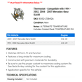 thumbnail image 2 of Thermostat - Compatible with 1994 - 2002, 2004 - 2007 Mercedes-Benz SL600 1995 1996 1997 1998 1999 2000 2001 2005 2006, 2 of 2