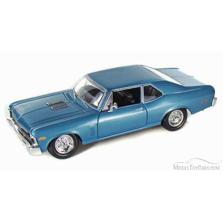 1970 chevrolet nova ss coupe hard top, blue - maisto 31262 - 1/24