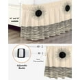 thumbnail image 3 of Abstract Sun Ocean Bed Skirt King Size 16" Drop Modern Art Ruffled Wrap Around Bed Skirts Adjustable Elastic Bedskirt Dust Ruffle for King Size Bed, 3 of 7