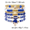 thumbnail image 5 of Upgraded Game Day Bracelets For Women Men Stackable Sports Charmss Bracelet Bangles Football Sport Fan Bracelet Football Mom Accessories Jewelry Gifts Boho Summer Beach, 5 of 6