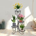 thumbnail image 3 of 31 Inch 4 Tier Stainless Steel Plant Stand Rack，Planter Flower Pot Shelves Garden Display Storage Holder ，Indoor Outdoor Garden Home Decor, 3 of 10