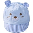 thumbnail image 1 of Sombrero de sol brillar para bebés 0-3 meses Gorra de béisbol de oso de dibujos animados, 1 of 5