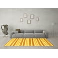 thumbnail image 3 of Ahgly Company Machine Washable Indoor Rectangle Abstract Yellow Modern Area Rugs, 8' x 12', 3 of 4