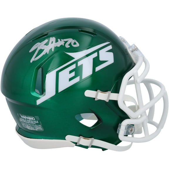 Breece Hall New York Jets Autographed 2024 Speed Mini Helmet - Fanatics Authentic Certified