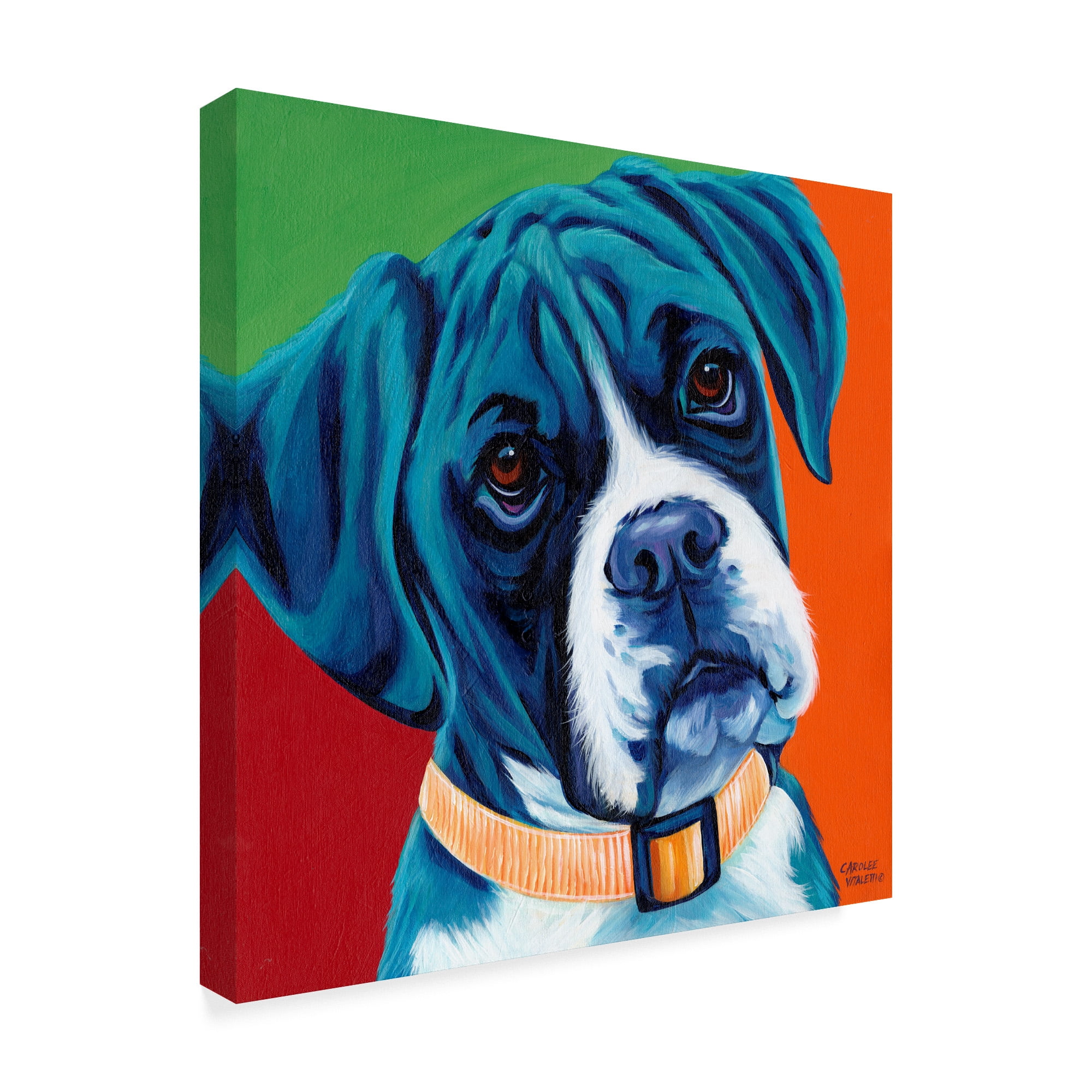Trademark Fine Art 'Cute Pups I' Canvas Art by Carolee Vitaletti