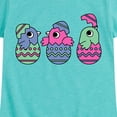 thumbnail image 3 of Instant Message - Chicks In Eggs - Toddler And Youth Girls Short Sleeve Graphic T-Shirt, 3 of 6