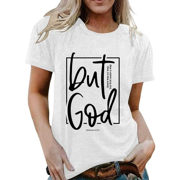 Shwomsmer Womens T Shirts Casual Women's T Shirts Short Sleeve Crew Neck Graphic Print Casual Wear For Everyday Comfort And Style Med Womens Shirts