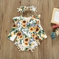 thumbnail image 3 of 2019 nueva ropa de otoño comercio exterior ropa para niños camiseta con estampado de girasol, 3 of 6