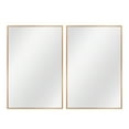 thumbnail image 4 of MAYEERTY 38"x26" Rectangle Wall Mounted Mirror Aluminum Framed Mirror,Gold Set of 2, 4 of 4