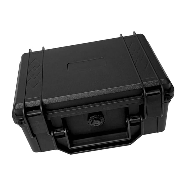 tamizeot Mallette Rigide de Rangement pour Maison et Voyage, Boîte Portable Étanche Noire 28x24.3x13.1cm