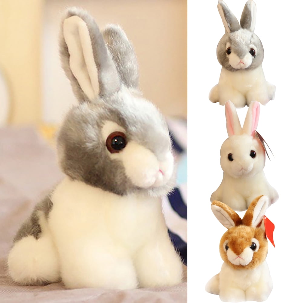 Lovely Simulation Rabbit Animal Doll Plush Stuffed Toy Kids Gift Home Decor Well 