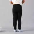 thumbnail image 4 of Girls Cotton Leggings Pants Full Length Basic Leggings Stretchy Legging Footless Tight Pants, 4 of 8