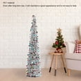 thumbnail image 3 of Foldable Xmas Tree, 4.9ft PET Artificial Xmas Tree for Holiday Decoration  Feel Quick Assembly Fade Resistant Customizable, 3 of 7