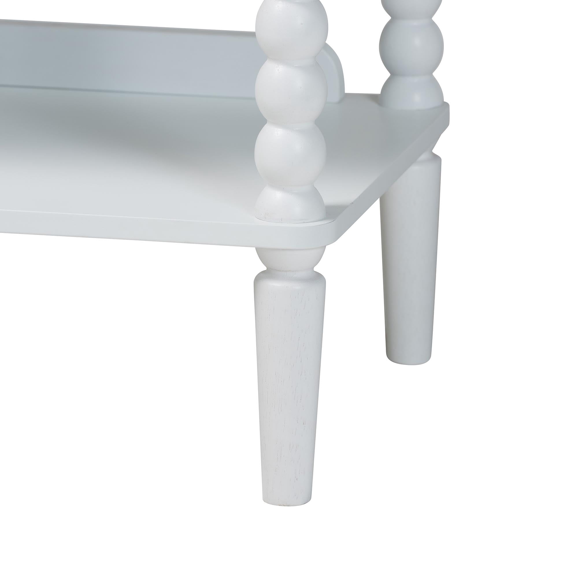 Baxton Studio Lucera Farmhouse Display Shelf, 5-Tier, White