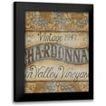 thumbnail image 1 of Lewis, Kim 20x24 Black Modern Framed Museum Art Print Titled - Valley Vineyard I, 1 of 5