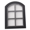 thumbnail image 3 of Decoración de ventana arqueada a escala 1/12, accesorios de bricolaje, modelo de mini panel de ventana, muebles en miniatura para 103 cm negro, 3 of 7