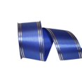 thumbnail image 1 of Reliant Ribbon 5503-050-40K 20.5 in. 50 Yards Quad Stripe Ribbon, Royal, 1 of 1