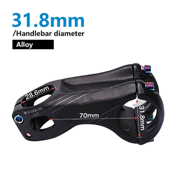 stanreset Bike Stem Universal Bicycles Component Modified Components Aluminum Alloy Handlebar Stems Outdoor Cycling Fitting Frame Stand Black70mm