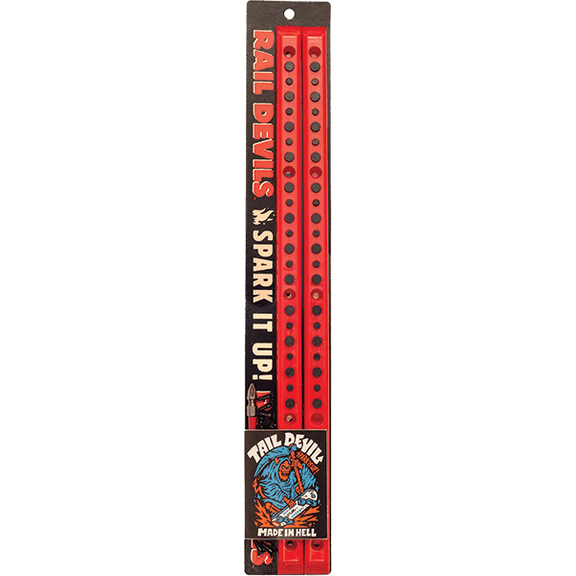 Rail Devils Sparking Skateboard Rails Red