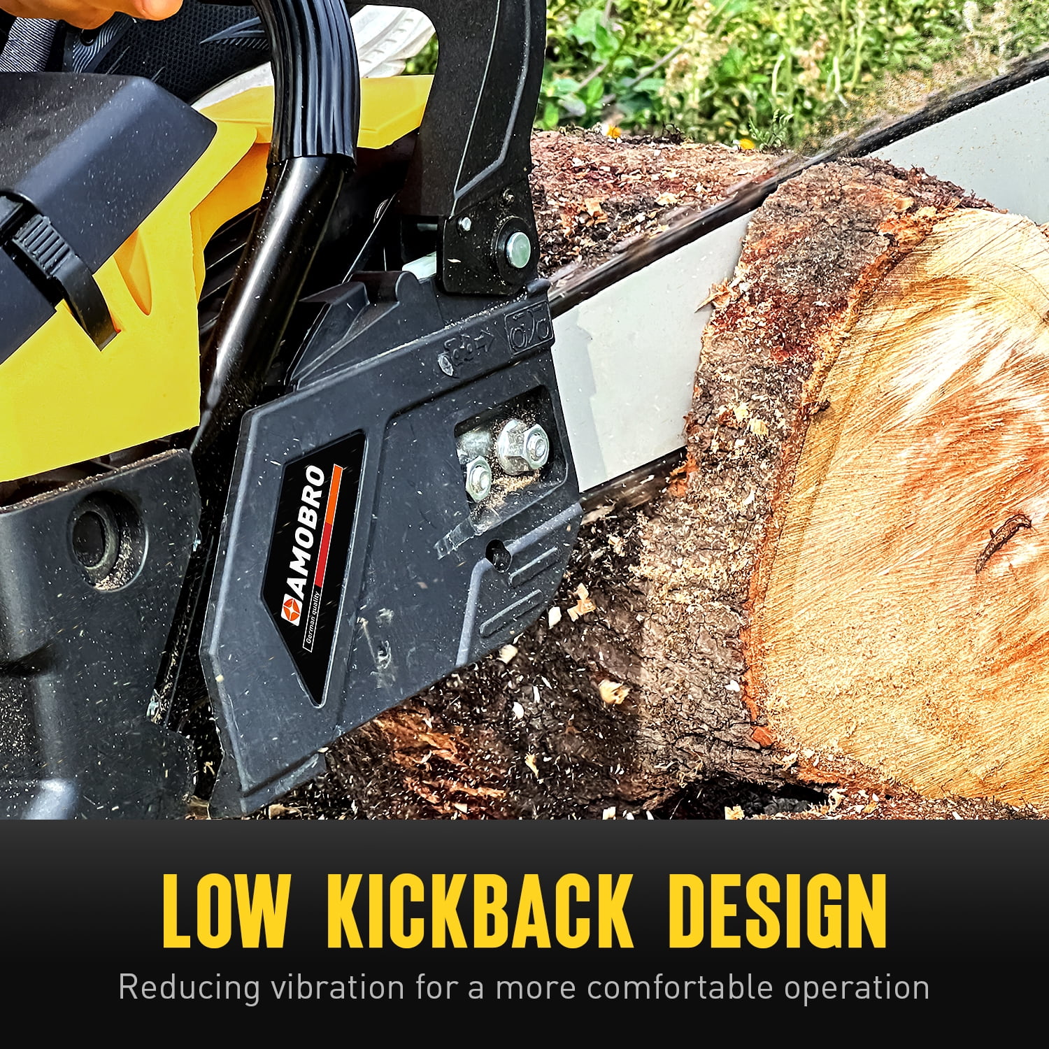 Amobro TimberMaster 20-Inch 58CC 3.4HP Gas Chainsaw with Auto-Lube Smart Saw for Tree and Wood Cutting