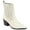 Off White, variant on Journee Collection Womens MARKKA Pointed toe Block heel Ankle Boots