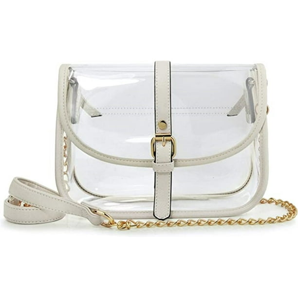 Clear Saddle Crossbody Bag Gift for Women Clear Purses for Stadium