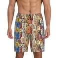 thumbnail image 3 of Lsque Funny Dogs Family Mens Sleep Pajama Shorts,Short Pajama Pants, Cotton Ultra-Soft Knit-Medium, 3 of 9
