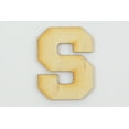 thumbnail image 1 of 1 Pc, 4 Inch X 1/4 Inch Thick Collegiate Font Wood Letters S Easy To Paint Or Decorate For Indoor Use Only, 1 of 2