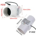 thumbnail image 2 of Energy Efficient 3 Inch Inline Duct Fan 12V Quiet Blower Exhaust Ventilation for Best Air Circulations in Tight Space, 2 of 9
