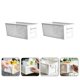 thumbnail image 4 of 2 uds cesta de almacenamiento de plástico contenedor de artículos diversos de escritorio organizador de cocina blanco kaili Sencillez, 4 of 5