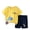 Yellow, variant on Penkiiy Newborn Infant Baby Boys Girls Short Sleeve Tops Shirt+Pants Outfits Set Toddler Boy Summer Clothes 2-3 Years White On Sale