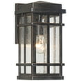 thumbnail image 5 of John Timberland Mission Outdoor Wall Light Fixture Oil Rubbed Bronze 12 1/2" Clear Seedy Glass for Exterior House Porch Patio Deck, 5 of 7