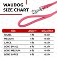 thumbnail image 6 of Glamour Rolled Leather Dog Leash for Small Medium and Large Dogs | Heavy Duty Strong Leather Puppy Leash for Outdoor Walking Running Training | Strong Dog Leashes for Large Breed Dogs - Pink, 6 of 6