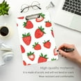 thumbnail image 3 of FORMRS Acrylic Clipboard with Low Profile Clip Standard A4 Letter Size, 12.5" x 9", Strawberry, 3 of 8