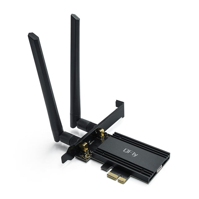 Tarjeta WiFi 6E QFly AX210 5400 Mbps para juegos de PC con Bluetooth