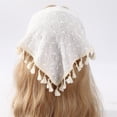 thumbnail image 3 of Liuchenyi Head Scarf for Women Head Scarf Headband for Women’S Hair Hair - Black Bandanas for Women - Lace Hair Scarf Bandana Headband - Cute Stylish Head Kerchief Summer Accessories White, 3 of 4