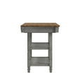 thumbnail image 6 of Weston Home Nora Kitchen Island with 2 Drawers and 2 Shelves, Antique Gray, 6 of 6