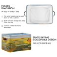 thumbnail image 3 of IAUYY Set of 2 Storage Cubes with Handles-Not Prone to Deformation Canvas Storage Baskets for Bedroom Closet Living Room Decorative Storage Baskets Vague Sunflowers, 3 of 9