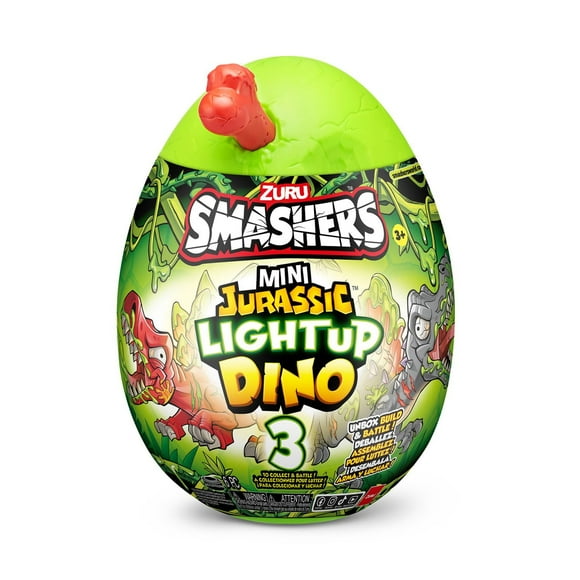 Mini oeuf de dinosaure jurassique allumant Smashers