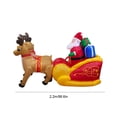 thumbnail image 2 of Papá Noel inflable de 72 pies FLhrweasw para jardín al aire libre Navidad, 2 of 7