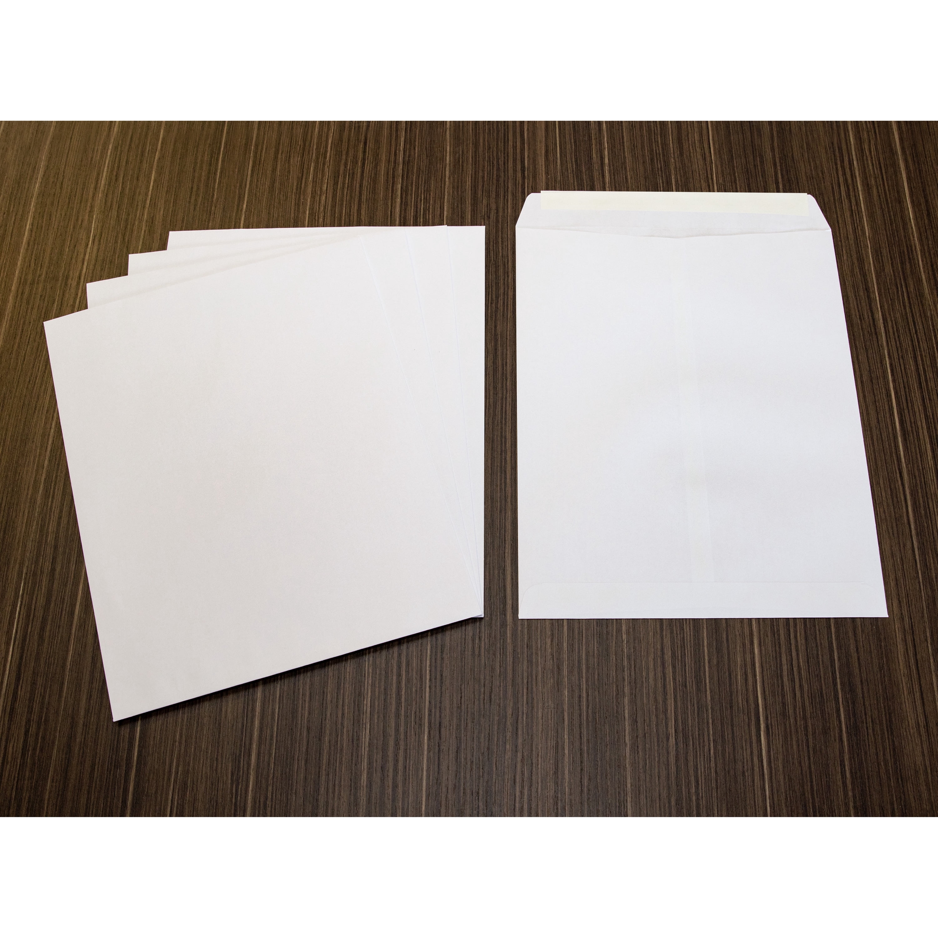 Business Source, BSN65451, Self Sealing Catalog Envelopes, 100 / Box, White