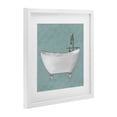 thumbnail image 3 of Stupell Industries Simple Bubble Bath over Blue White Framed Print Under Glass design by Matthew Piotrowicz, 13 x 13, 3 of 10